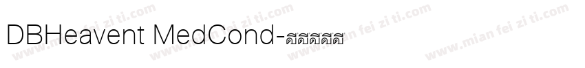 DBHeavent MedCond字体转换